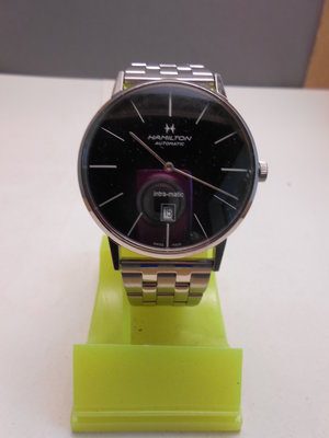 A&R~HAMILTON INTRA-MATIC H387550 黑色錶盤 自動上鍊 機械男表