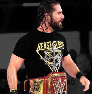 [美國瘋潮]正版 WWE Seth Rollins BeastSlayer T-Shirt SR屠獸者最新冠軍款衣服