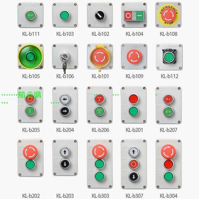 【鄰家Life】22mm按鈕開關控制電器盒防水指示燈塑料電梯緊急停止啟動電氣箱