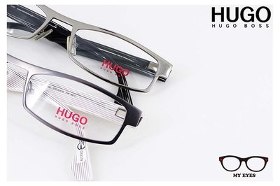 【My Eyes 瞳言瞳語】HUGO BOSS複合式材質光學鏡架 配戴西裝領帶 型男必備(0031)