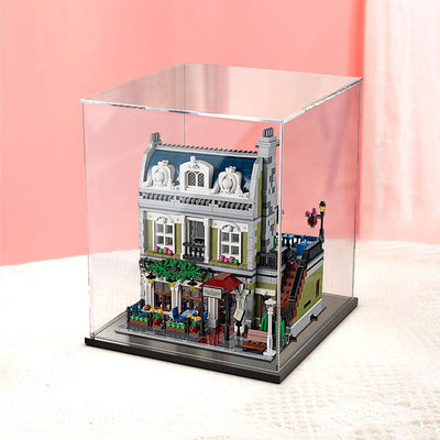 亞克力展示盒適用樂高10243巴黎餐廳 積木模型透明收納盒防塵罩