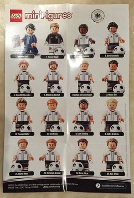 LEGO 71014 足球隊一套人偶16隻