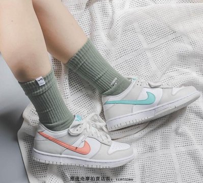 Nike Dunk Low GS 經典 復古 低幫 白粉藍 糖果 鴛鴦 運動 滑板鞋 CW1590 101 男女款