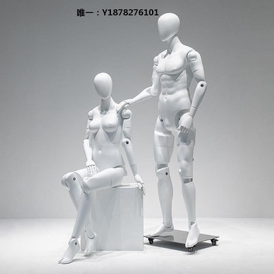 模特道具運動模特道具男人臺全身假人偶跑步機器人女可活動關節模型展示架展示架