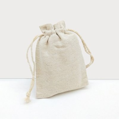 【贈品禮品】B3972 棉麻束口袋-小 包裝袋 抽繩收納袋棉布袋 咖啡豆袋米袋  端午節香包袋  驅紋中藥包 贈品禮品