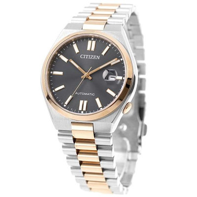 預購 CITIZEN NJ0154-80H  星辰錶 機械錶  40mm 黑色面盤 鍍玫瑰金 不銹鋼雙色錶帶 男錶女錶