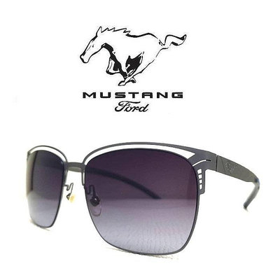 《一元起標無底價》FORD MUSTANG 福特野馬 跑車流線速度感 輕量化 薄鋼設計 深鐵灰色大鏡面 經典野馬造型 太陽眼鏡 法拉利 BMW