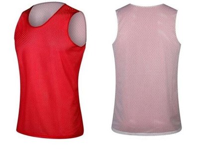 雙面籃球衣 兩面穿球衣 雙面球衣 紅白 兩面 籃球衣 運動背心 網眼 網狀 可印名號 DV NIKE 玩大學 可參考