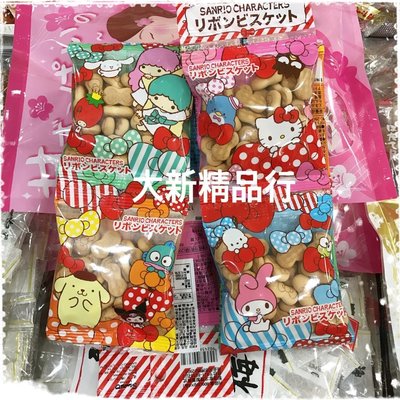 [三鳳中街］日本原裝進口北陸 凱蒂貓 Hello Kitty 蝴蝶結4連餅乾 牛奶口味