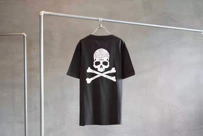 【現貨精選】日本MASTERMIND JAPAN正品新款20SS暗黑未來C2H4聯名款骷髏頭圖案黑色口袋純棉短袖T恤