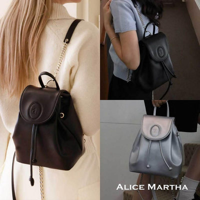 GU [Alice Martha] BENY 5色 女士後背包閒經典鏈條背包 韓國包包代購 Glamup Seoul