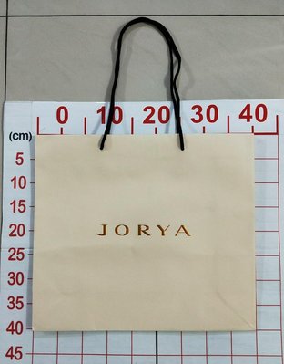 【二手衣櫃】JORYA 名牌購物袋紙袋 手提袋 燙金字 絕對真品 紙袋/提袋/送禮袋 專櫃正貨紙袋 1090109