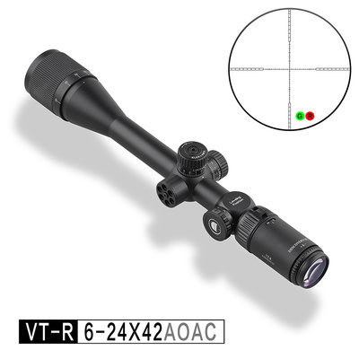 台南 武星級 DISCOVERY發現者 VT-R 6-24X42 AOAC 狙擊鏡 ( 真品瞄準鏡抗震倍鏡氮氣快瞄內紅點