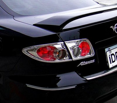 圓夢工廠 Mazda 馬自達 6 馬6 2001~2008 改裝 鍍鉻銀 車燈框飾貼 後燈框 尾燈框