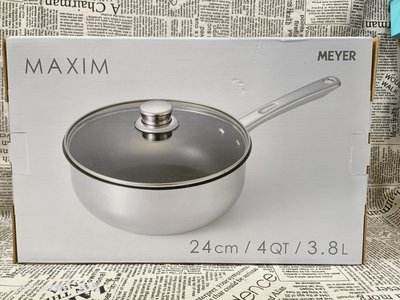 《Fly shop》【MEYER】含蓋不鏽鋼單柄深煎鍋 24CM