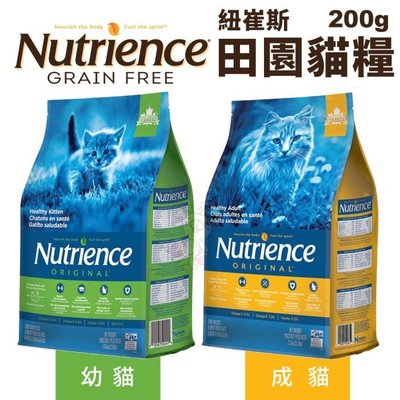 Nutrience紐崔斯 田園貓糧200g 幼貓/成貓 貓糧