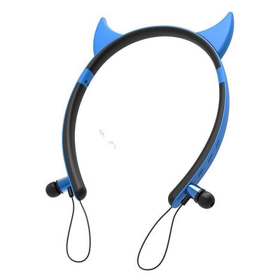 CYKE ZW29B卡通惡魔角造型立體聲 頭戴式磁鐵藍芽耳機