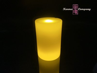 珈瑪-14小時LED蠟燭燈-中型*1粒(USB充電附電源線)-黃色LED純蠟蠟燭防水電子蠟燭燈 供佛燈充電式蠟燭充電蠟燭