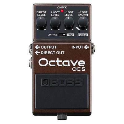 眾信優品 【新品樂器】BOSS OC-5 電吉他 貝司Super Octave超級八度音 單塊效果器YQ3145