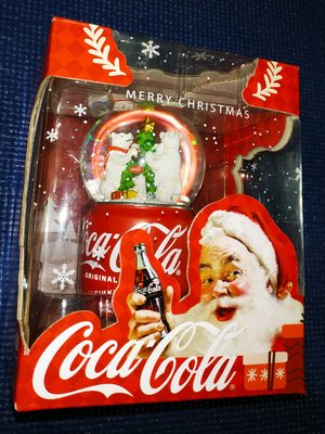 7-11♥️🎄2021年款 可口可樂 歡樂北極熊 聖誕水晶球 聖誕禮物 交換禮物🎄♥️