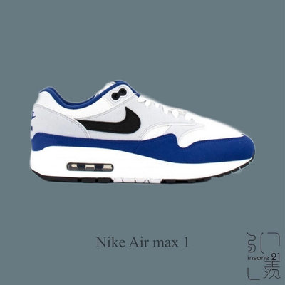 NIKE AIR MAX 1藍白灰 氣墊鞋 休閒 FD9082-100【Insane-21】