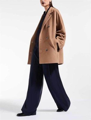 TR代購►女裝外套 ※ 1030 ✩  2色～歐美～手工駱駝絨短版廓型大衣