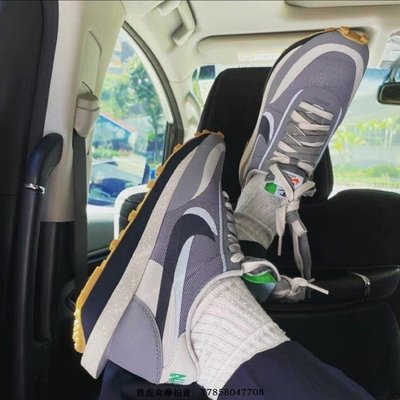 Sacai x Nike LDV Waffle“網紗灰藍解構”華夫運動慢跑鞋　DH3114-001　男女鞋