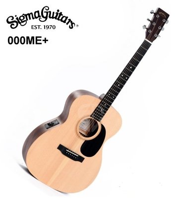 Sigma 木吉他 000ME + 新款 41吋 可插電 民謠吉他