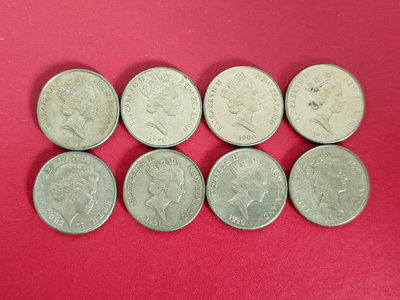 【二手】 新西蘭好品 1dollar 幾維鳥8實物攝保真包老24 錢幣 紙幣 硬幣【奇摩收藏】
