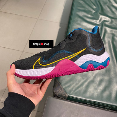 【Simple Shop】Nike Renew Elevate 籃球鞋 果凍底 球鞋 黑紫色 男款 CK2669-005