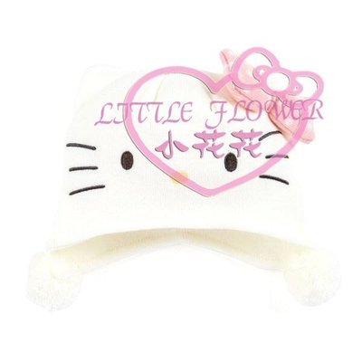 ♥小公主日本精品♥Hello Kitty 日本製三麗鷗家族兒童造型針織帽 凱蒂貓美樂蒂 可愛小毛球針織毛帽任選一 ~3
