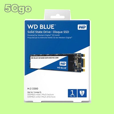 5Cgo【權宇】Western Digital SSD Blue-1TB 固態硬碟 (3D TLC；SATA3)含稅