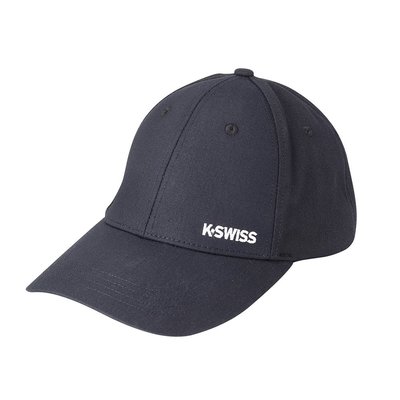 DIBO-現貨 KSWISS 休閒運動帽 棒球帽 鴨舌帽 棉質舒適 可調式 男生女生-K.SWISS 黑色 帽子