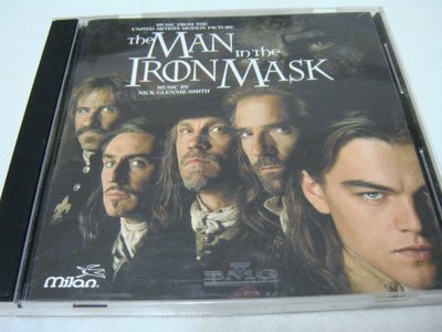 絕版CD唱片-鐵面人THE MAN IN THE IRON MASK原聲帶 -BMG唱片-品相佳完整良好--含歌詞~
