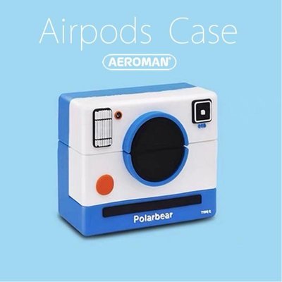 airpods pro 保護套 拍立得 相機 單眼 IG 相機 instagram DJ 柯達 底片 藍白 柴犬