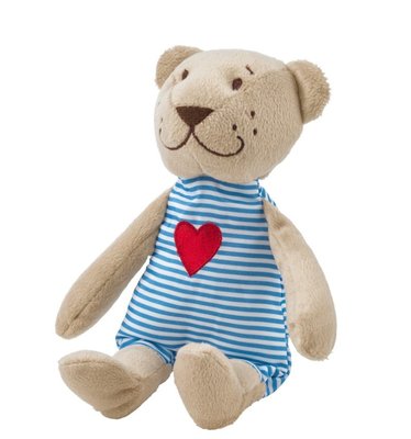 日本IKEA 正版 FABLER BJÖRN 泰迪熊填充玩具 米色熊熊愛心娃娃