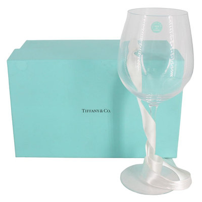 金卡價1938 二手 Tiffany 水晶香檳杯紅酒杯高腳杯 單入 399900024702 04
