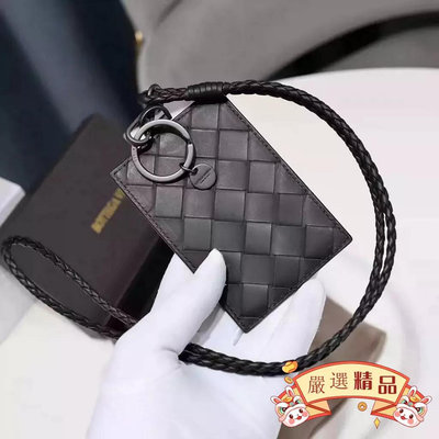 二手 BOTTEGA VENETA（寶緹嘉）全新閒置 BV識別證 卡夾 掛繩識別證 工作牌 證件套607518