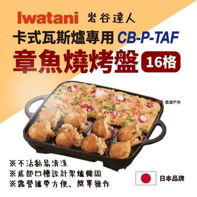 新品上市【悠遊戶外】Iwatani 岩谷 卡式瓦斯爐專用章魚燒烤盤 日本 CB-A-TKP 露營 居家