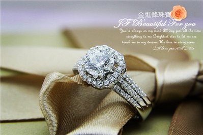 1克拉 結婚手工鑽戒 客製鑽石戒指 鑽石 裸鑽 鑽石結婚對戒 鑽戒 GIA 一克拉 JF金進鋒珠寶SA10046