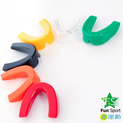 "爾東體育" Fun Sport 運動防護 單層護牙套 咬合板 防磨牙 護齒器 (1個) 送收納盒 台灣製