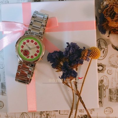[時間達人]ELLE幸福花叢氣質女孩閃耀氣質圓邊錶 不鏽鋼帶手錶 原廠公司貨 ED30700050D聖誕禮物