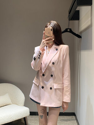 【Gucci】粉色極簡風西裝外套 Gucc 24Ss早春新款 粉色極簡風西裝外套 粉色才是西裝界的天花板系純 NO64336