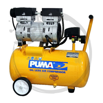 加裝調壓&電磁閥＊小鐵五金＊台灣製造 PUMA 巨霸 2HP 24L 靜音無油式空壓機 WEE225