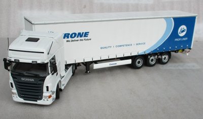 [丸山建機模型]---絕版品 SCANIA R730 1/50 白色貨櫃車模型