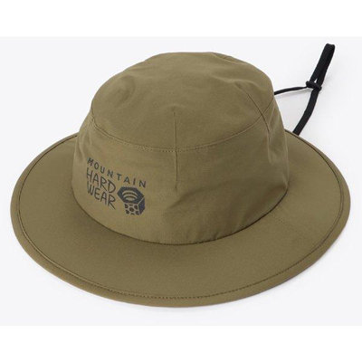 [好也戶外]Mountain Hardwear｜Cohesion Hat防水圓盤帽 黑/陶棕 NO.OE3883