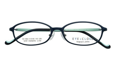 【中國眼鏡】台南實體店 EYES CLOUD 鏡框 鏡架 輕盈 有金屬鼻架 鏡片不起霧 高度數 1064