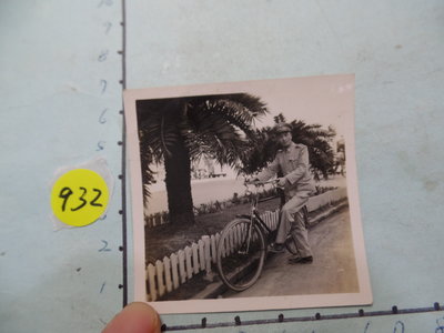 老腳踏車,與警察 古董黑白,照片,相片