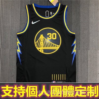 NBA Jerseys 球衣 75 年 柯瑞 Stephen Curry Warriors 勇士 隊 30 號 城市 黑-master衣櫃3