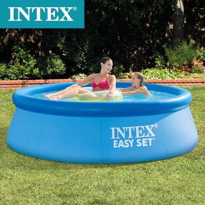 intex28110簡潔式蝶形家庭游泳池 戲水池充氣水池 養魚池